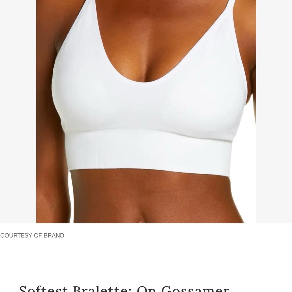 NWT On Gossamer Women's Soft White Bralette